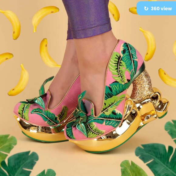 ISO - DO NOT BUY Irregular Choice Awfully Appealing Banana Heels - Picture 2 of 3